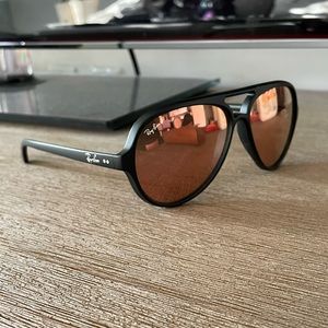 Ray-Ban Cats 5000 black frame & bronze mirrored lens sunglasses